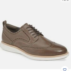 COLE HAAN GrandEvolution Wingtip Oxford Mens Size 8.5 M US Pewter color